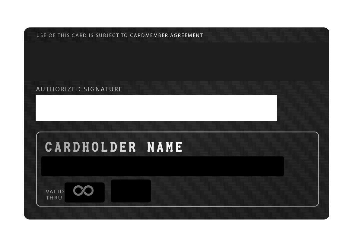 Engraved Carbon Master Card | Premium Metal Card Collectible