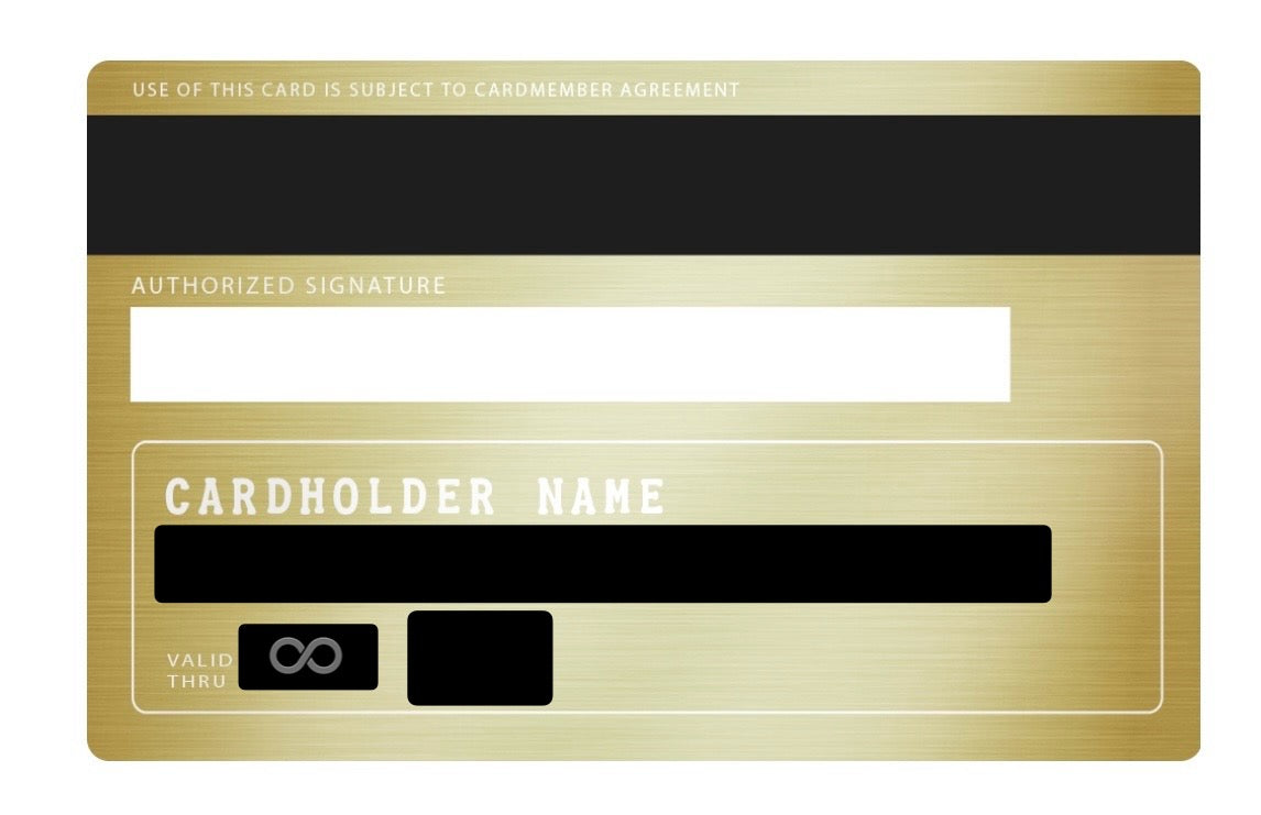 Custom Engraved Bitcoin Gold Edition Metal Bank Card | Luxury Crypto