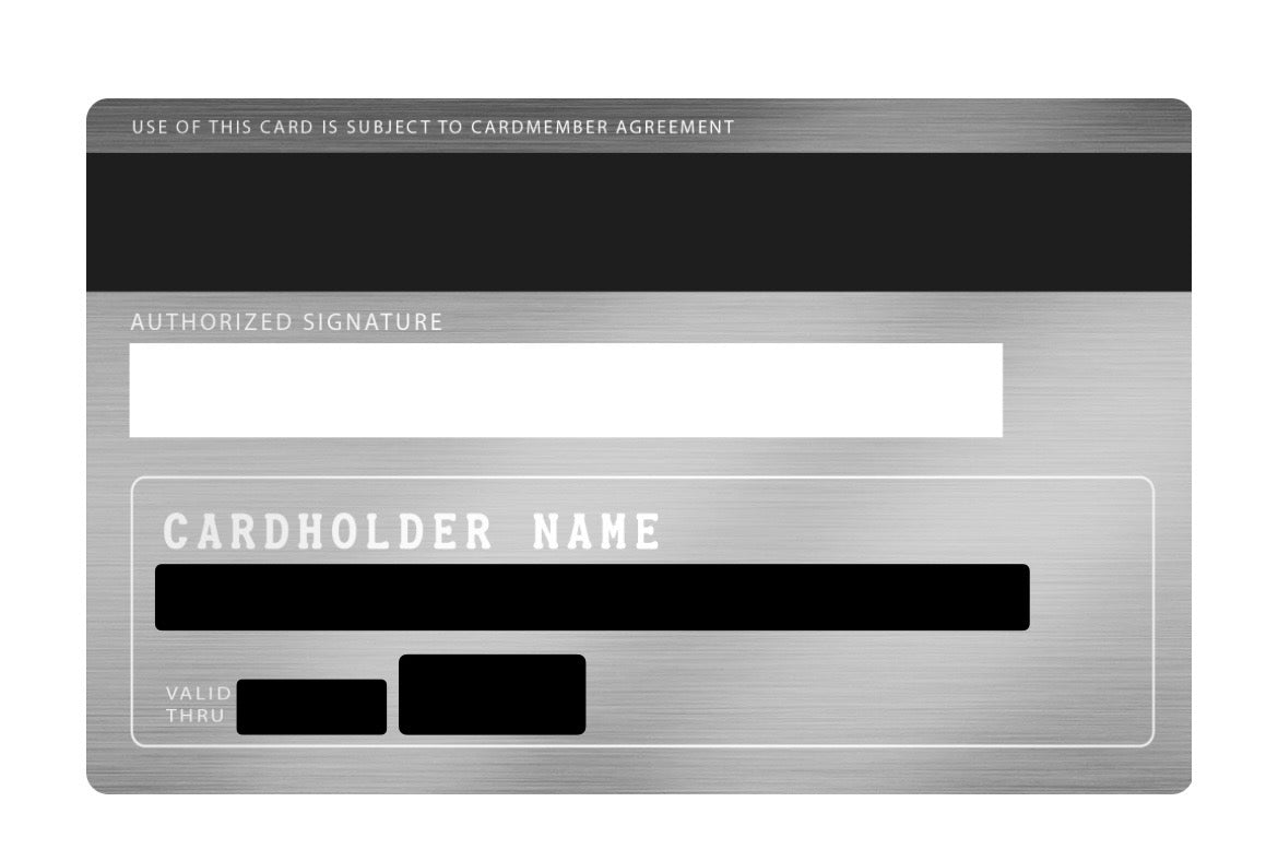 Custom Engraved Bitcoin Silver  Metal Master Bank Card | Premium Crypto Collectible