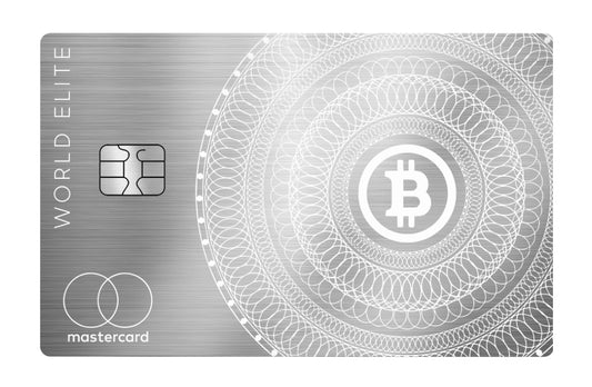 Custom Engraved Bitcoin Silver  Metal Master Bank Card | Premium Crypto Collectible