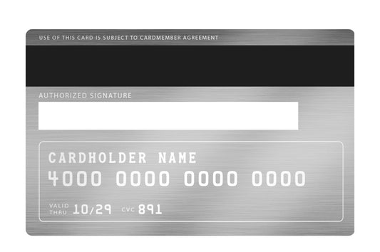 Custom Engraved Bitcoin Silver  Metal Master Bank Card | Premium Crypto Collectible