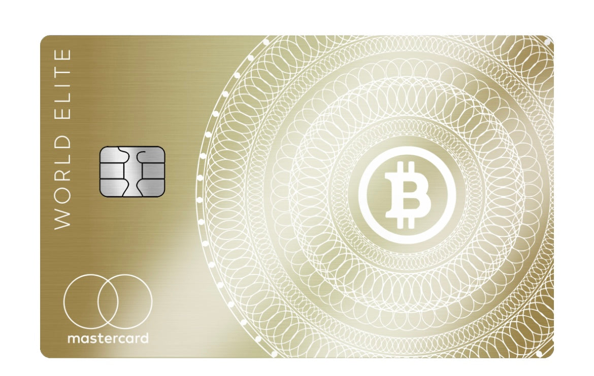 Custom Engraved Bitcoin Gold Edition Metal Bank Card | Luxury Crypto