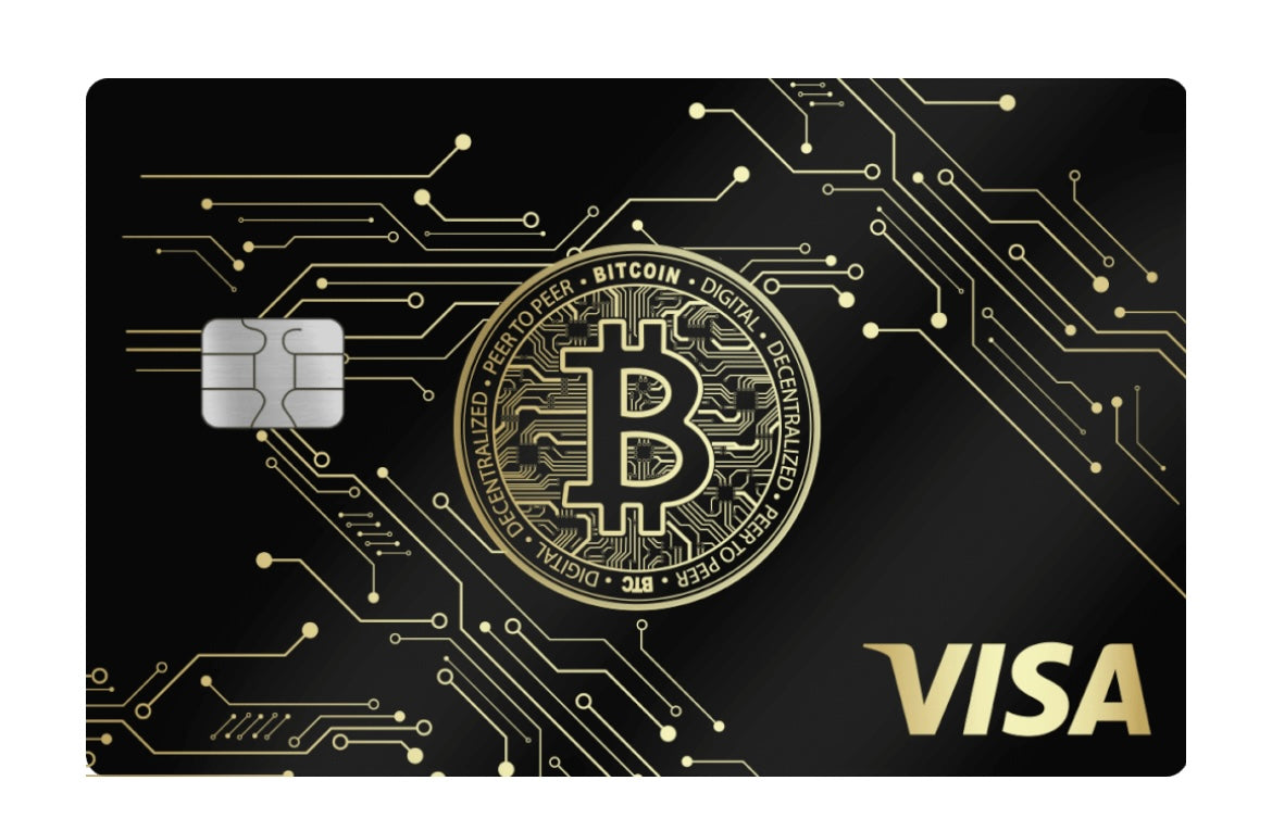 Custom Engraved BitcoinTech  Visa Card | Cryptocurrency