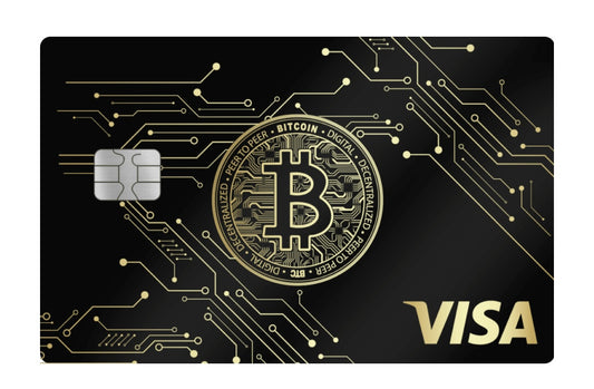 Custom Engraved BitcoinTech  Visa Card | Cryptocurrency
