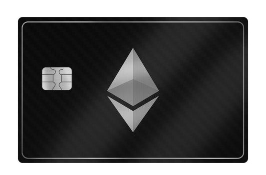 Custom Engraved Carbon Fiber Crypto Visa Card | Bitcoin Collectible