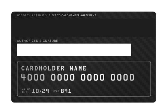 Custom Engraved Carbon Fiber Crypto Visa Card | Bitcoin Collectible